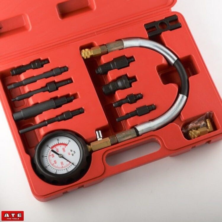 PRO Diesel Gas Engine Compression Tester Gauge Auto Motor Fuel Injection Tool