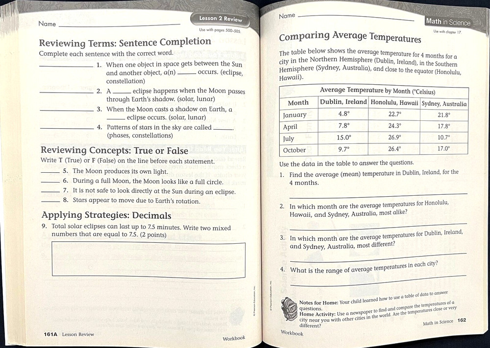 4th Grade - SCIENCE - STUDENT WORKBOOK EDITION (2006, Scott Foresman)