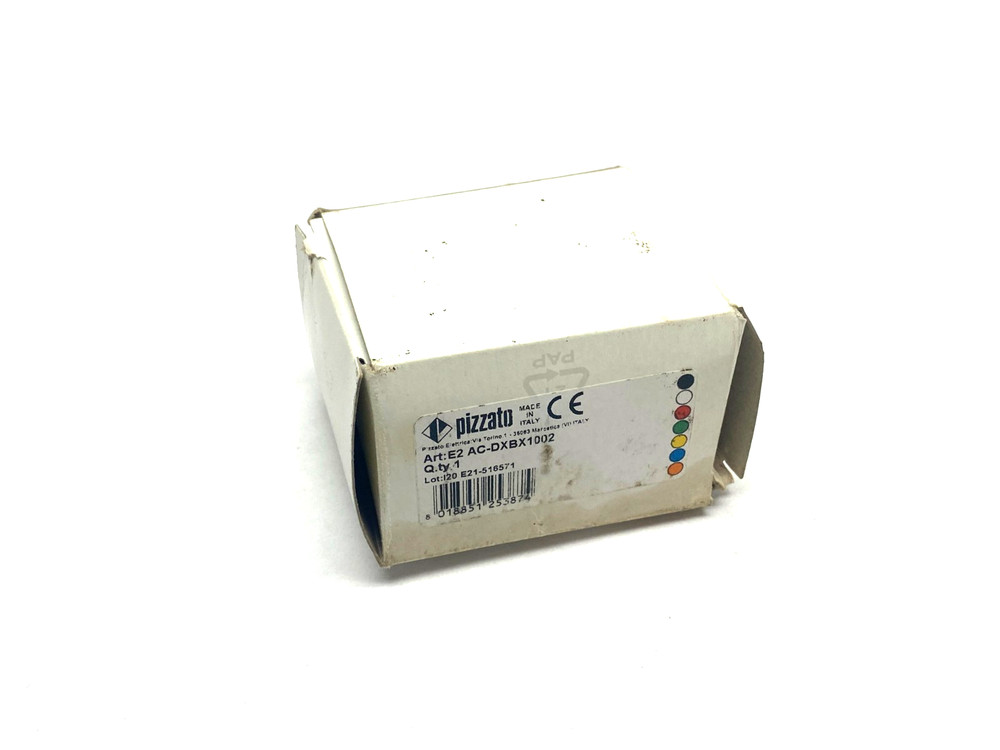 Pizzato E2 AC-DXBX1002 Illuminated Emergency Pushbutton w/ Locking Collar