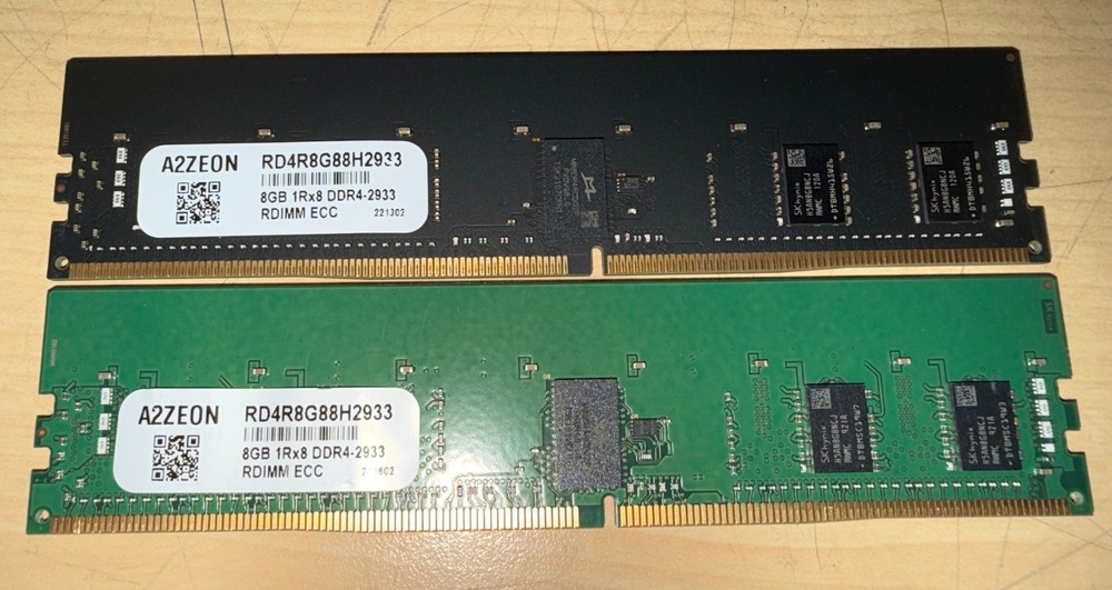A2Zeon 8GB 1Rx8 DDR4-2933 RDIMM ECC Server RAM Module RD4R8G88H2933