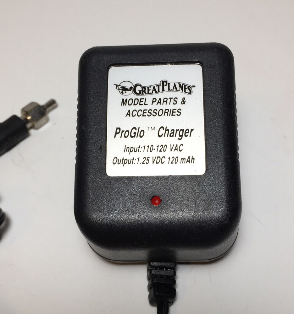 Great Planes ProGlo Charger AC Adapter Wall Plug