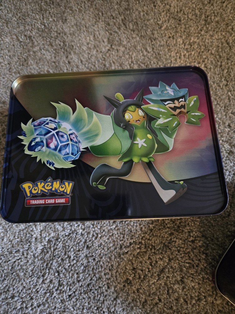 2 Poke'mon lunchbox tin empty slightly damaged