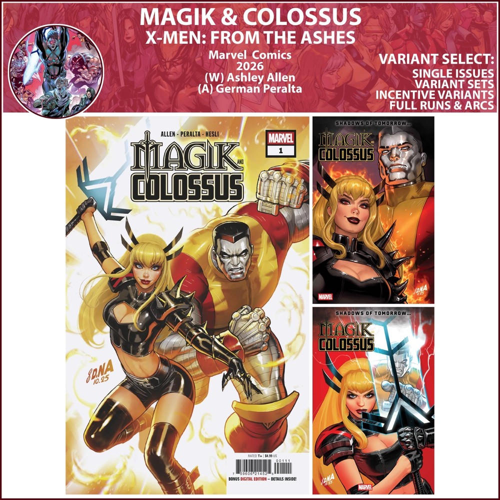 Magik & Colossus (2026) #1 2 3 Marvel Comics COVER SELECT