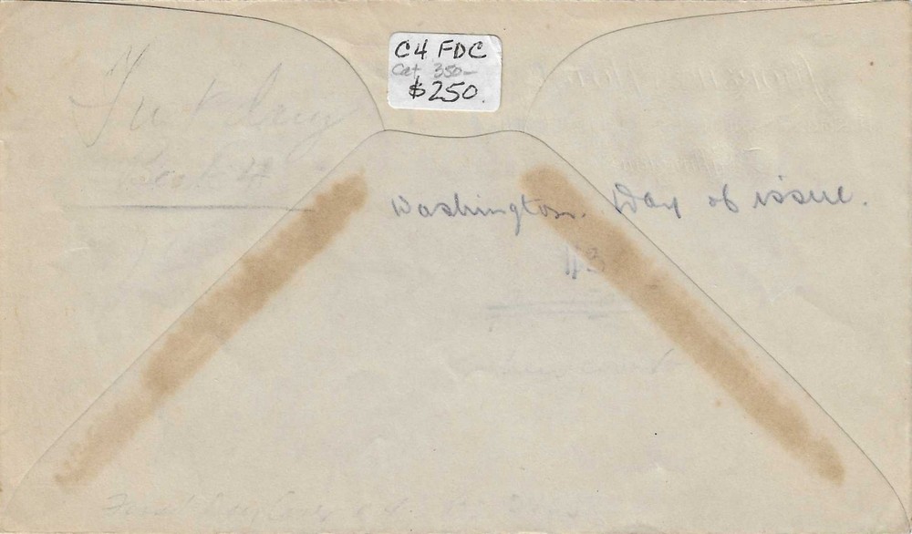 FDC # C4 -- Aug 15 , 1923 -- Hotel cc