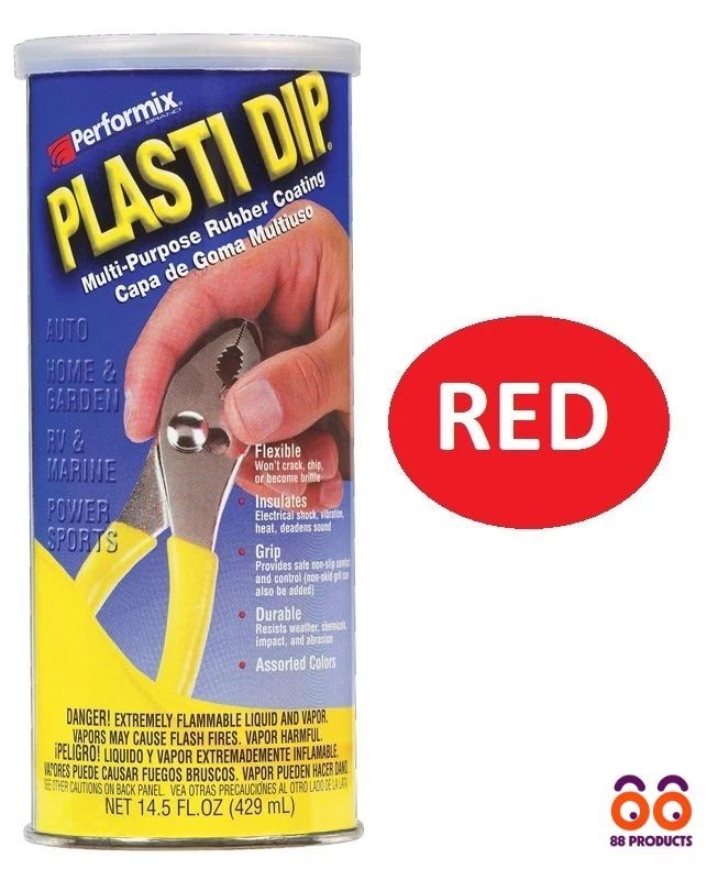 RED 14.5oz Performix PLASTI DIP Plastic Multi Rubber Grip Coating Handle Tool