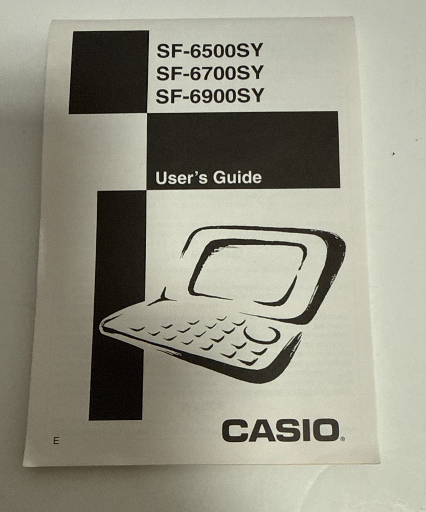 Casio BOSS Business Organizer Scheduling System SF 6500SY PC sync 128KB Open Box