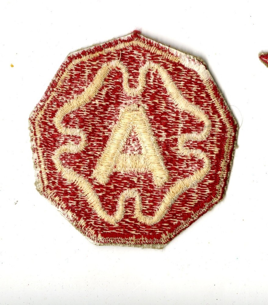 Ninth Army White Back Patch Europe Bulge Germany