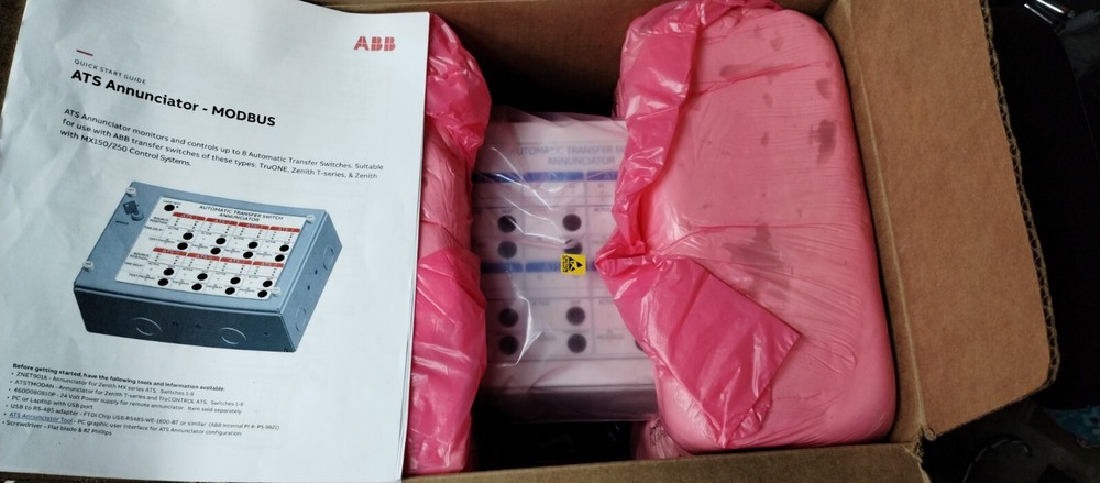 NEW ZENITH ATS ANNUCIATOR 150047443 REV 8 AUTOMATIC SWITCH TRANSFER MODBUS FA