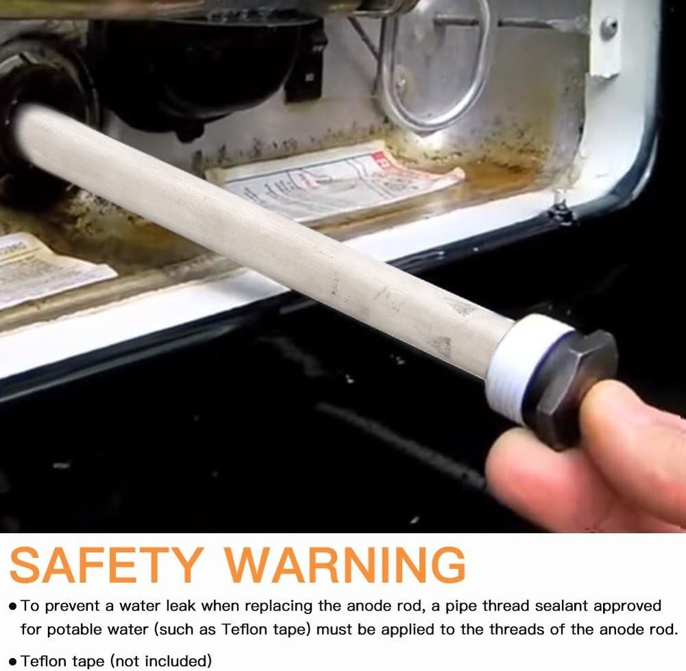 2 Pack RV Water Heater Anode Rods, Anode rod for RV hot water heaters,Replace...