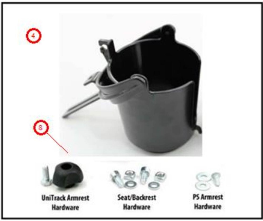 Permobil SELF LEVELING CUP HOLDER. Ships Priority !