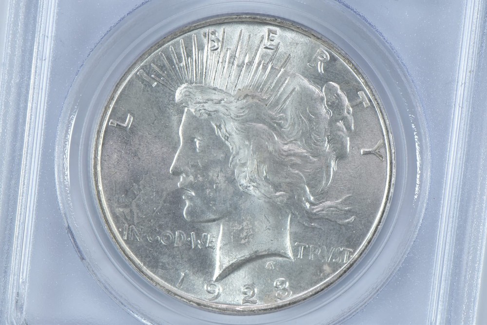1923 Peace Silver Dollar MS63 PCGS Blue Label