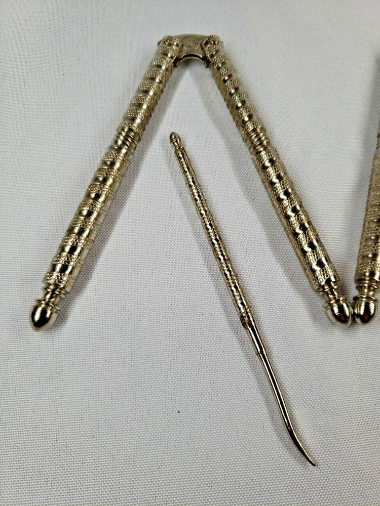 Vintage 2 HMQ Metal Nutcracker Shell Tools Cracking Crab Nuts and 2 picks