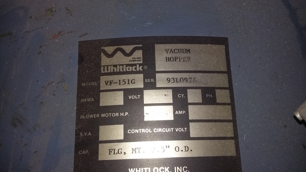AEC Whitlock Vacuum Hopper Receiver VF-151G