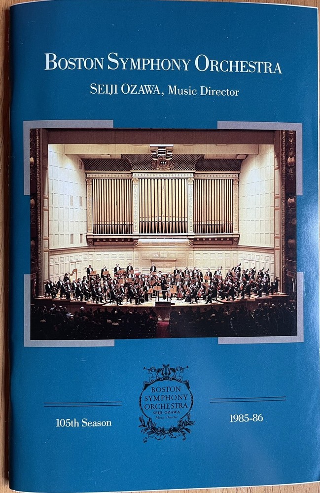 Boston Symphony Orchestra  Christoph Eschenbach Autographed Program