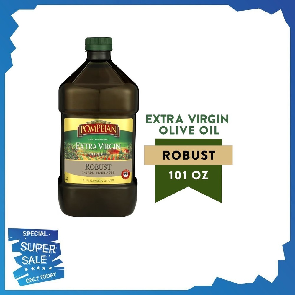 Pompeian Robust Extra Virgin Olive Oil - 101 fl oz - FreeShipping