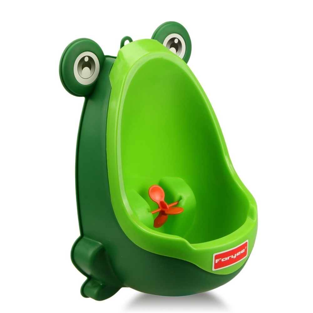 Funny Frog Potty Training Urinal for Boys - Suction Cup, Adjustable Height