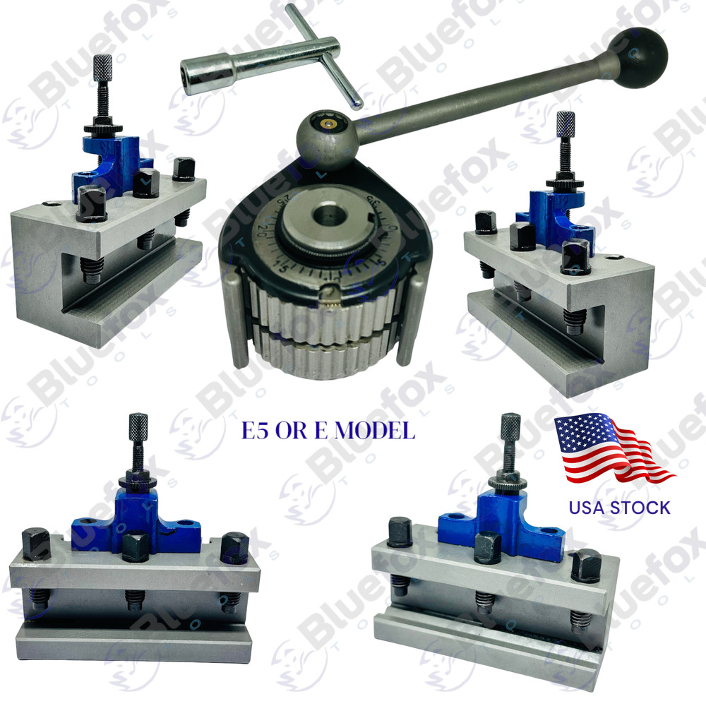 E5 40Position Quick Change Tool Post Kit For 200-400mm Lathe 8"-16" Multifix E
