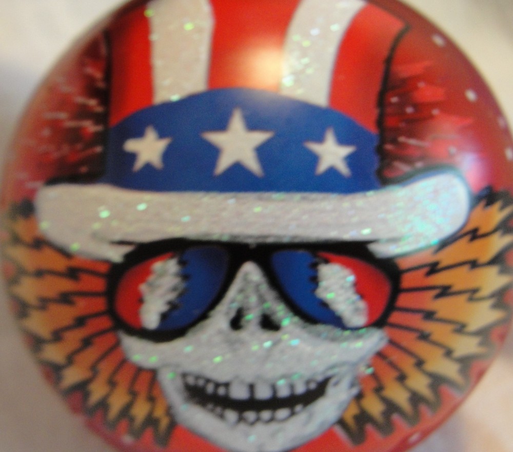 GRATEFUL DEAD UNCLE SAM 80MM GLASS BALL ORNAMENT