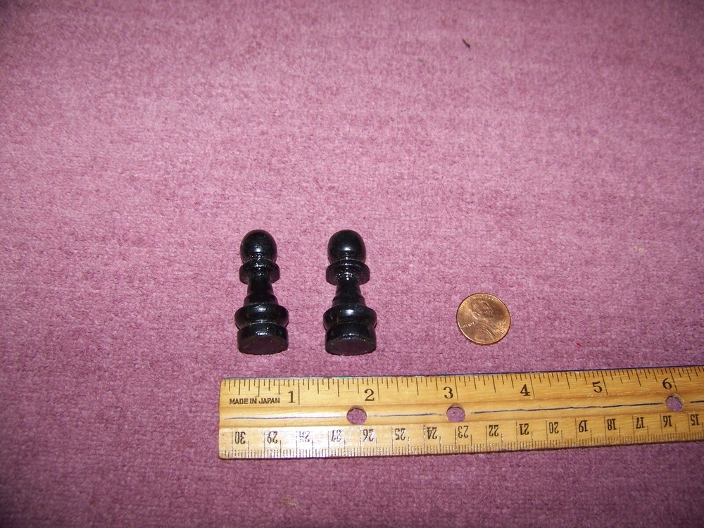 Pawn Chess Pieces (2) Wood / Black