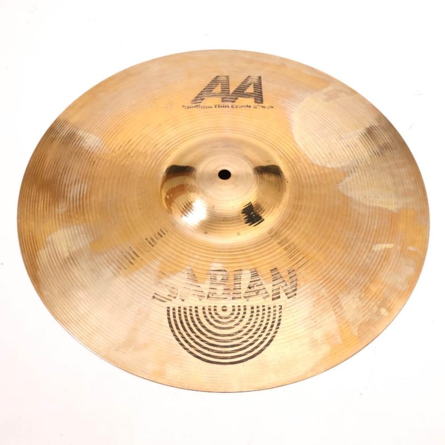 SABIAN AA Medium Thin Crash Cymbal 18 inch Used Japan Import