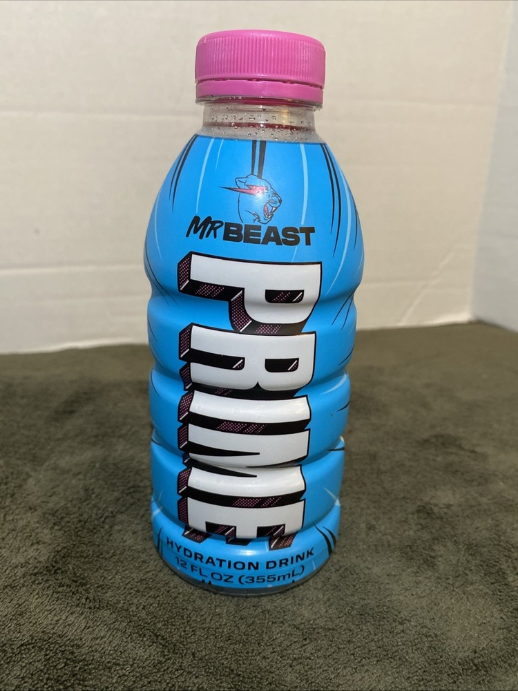Mr Beast Prime Empty Hydration Drink Bottle 12 Fl Oz