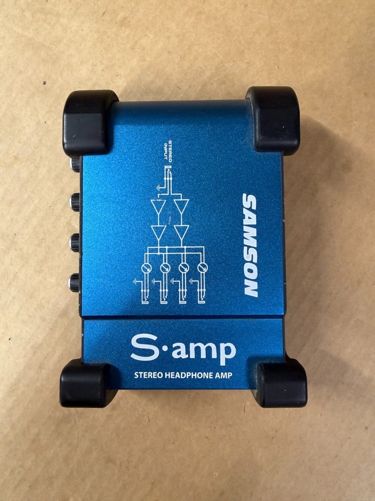 Samson Tech S Amp - Stereo Headphone Amp - Blue