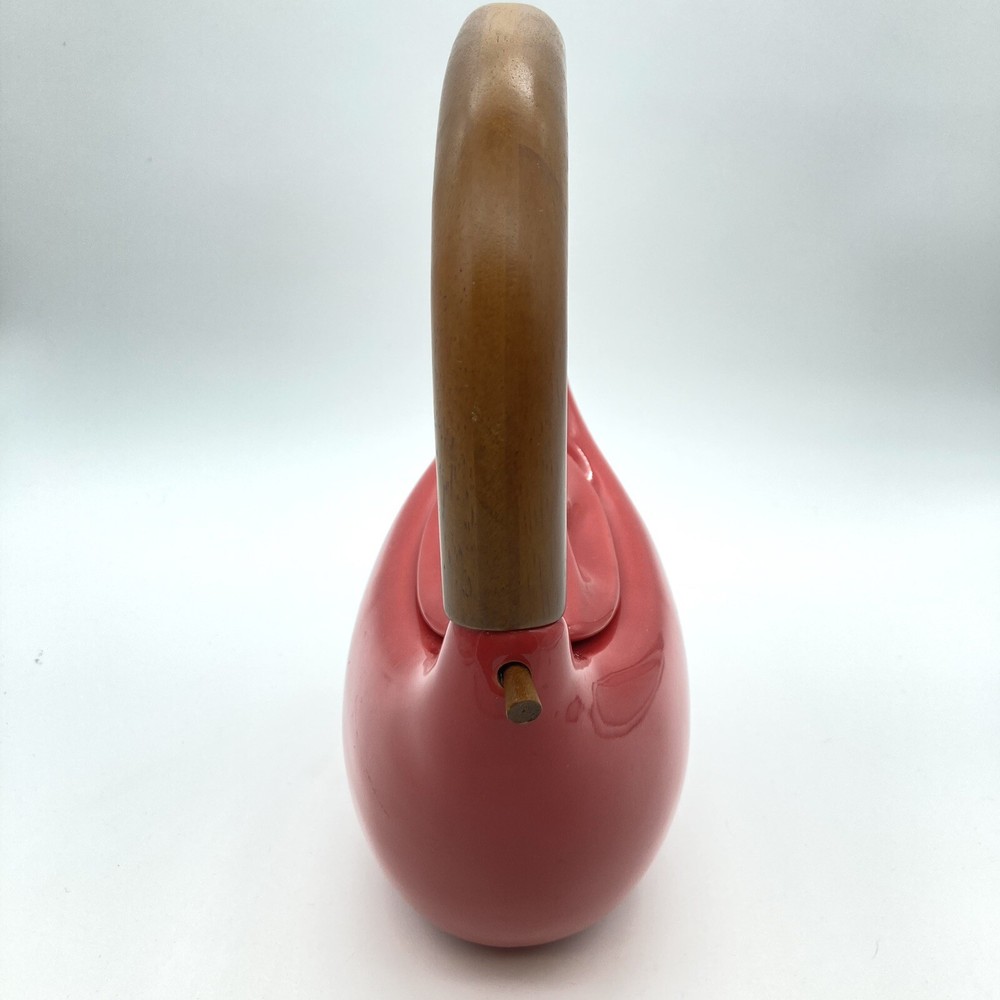 Teapot Red Envelope Red Chinese Ceramic Wood Handle 20 Oz Hanging Diffuser Peg