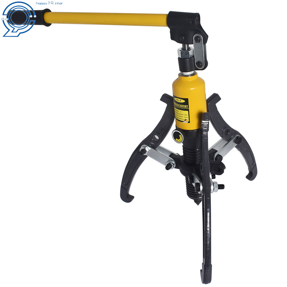 3-Jaw Hydraulic Gear Puller Set 5 Ton Wheel Bearing Pulling Separator w/Case