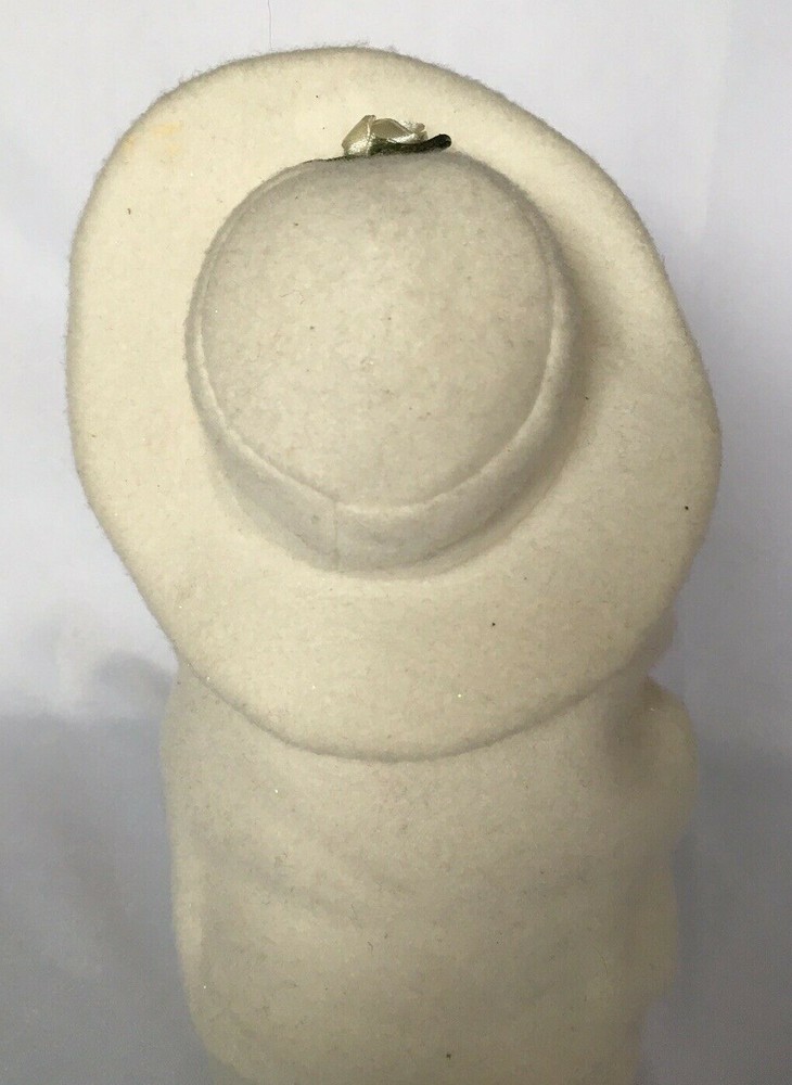 Snowman Snowgirl Primitive 9.5" Weighted Bottom