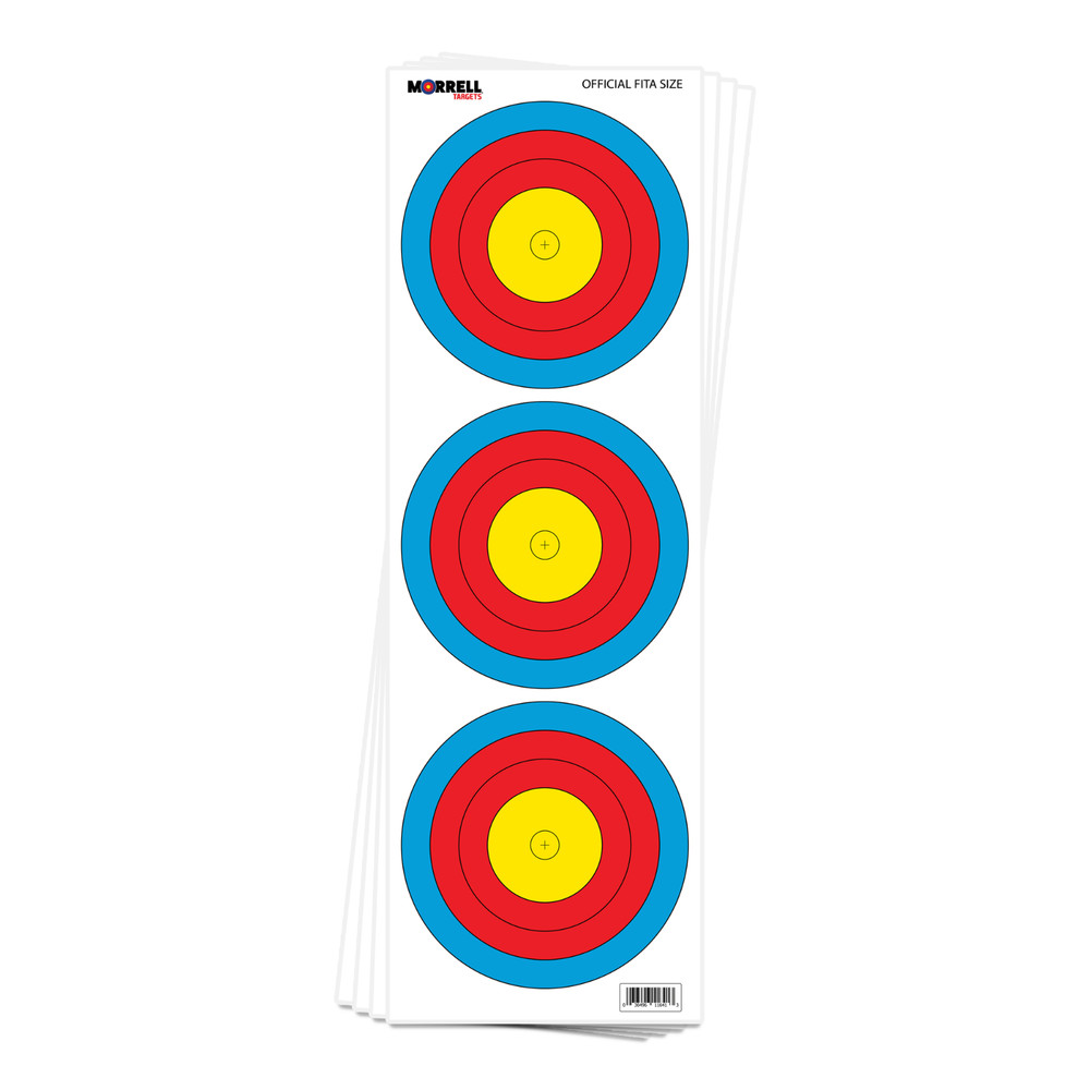 Morrell PF - FITA Compound Paper Face Target 100 pack