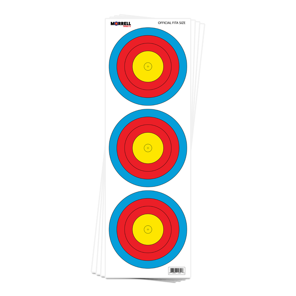 Morrell PF - FITA Compound Paper Face Target 100 pack