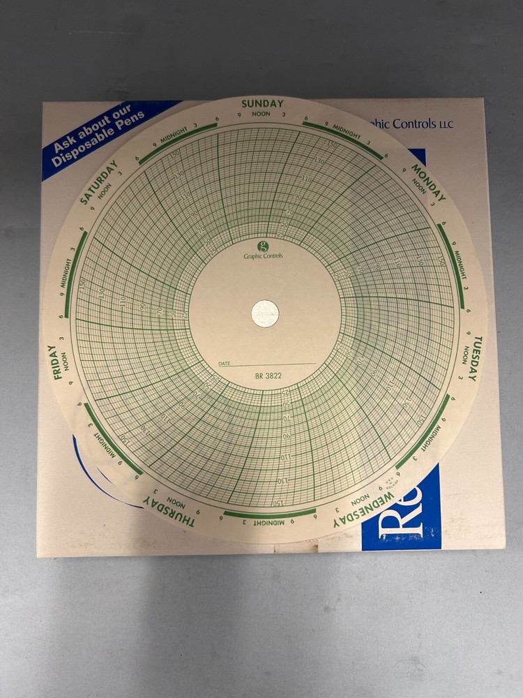 Graphic Controls 7day 8in chart 0-150