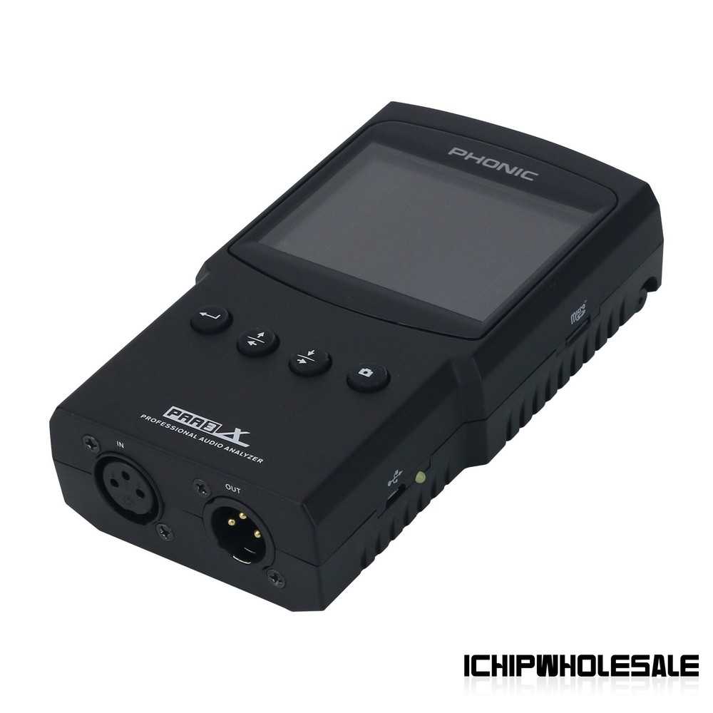 PHONIC PAA3X Audio Spectrum Analyzer Support Screenshot Balanced XLR In/Output