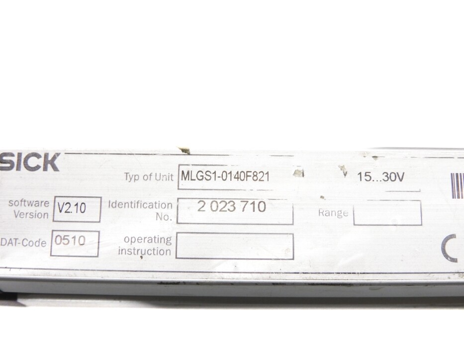 SICK MLGS1-0140F821 UNMP