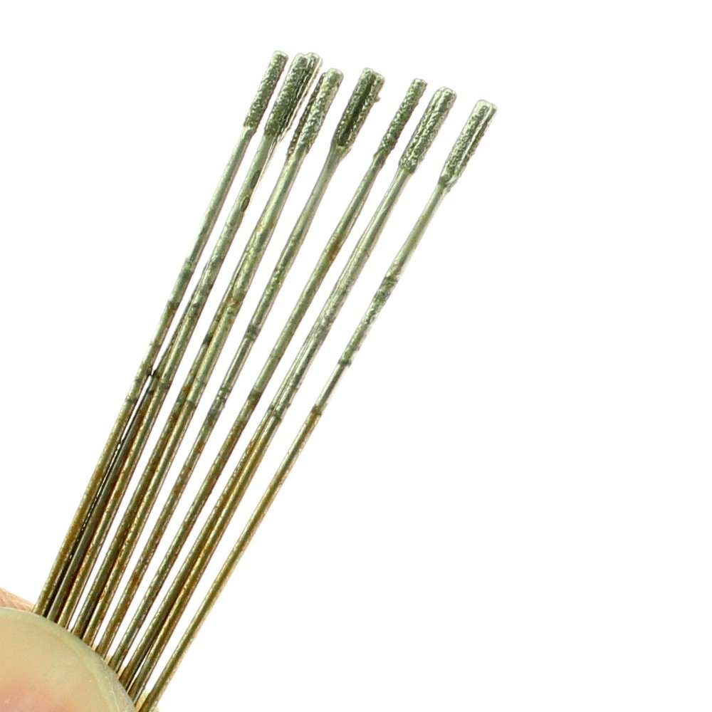 20Pcs Diamond Drill Saw Hole 1.4 mm Coated Lapidary Solid Bits for Jewelry Tools