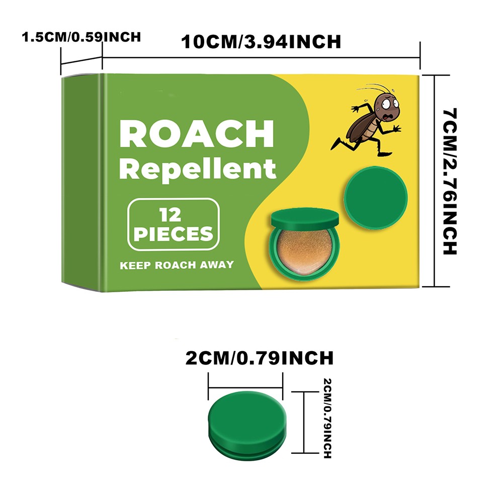 Roach Repellent Domestic Dormitory Kitchen Powerful Cleaning Cockroach Pack of12