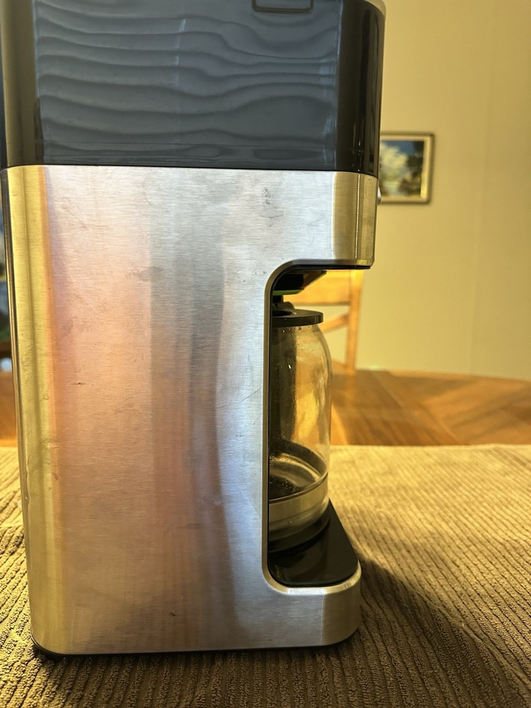 Braun 12 Cup Programmable BrewSense Drip Coffee Machine Stainless/White TESTED