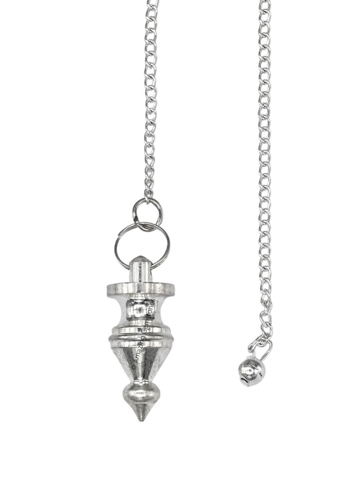 Silver Tear Drop with Ring Plate Steel Copper Pendulum for Divination