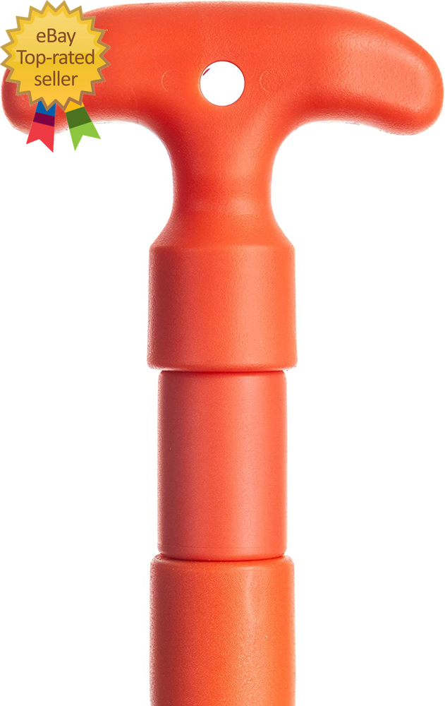 Emergency Telescoping Paddle for Boating, Orange