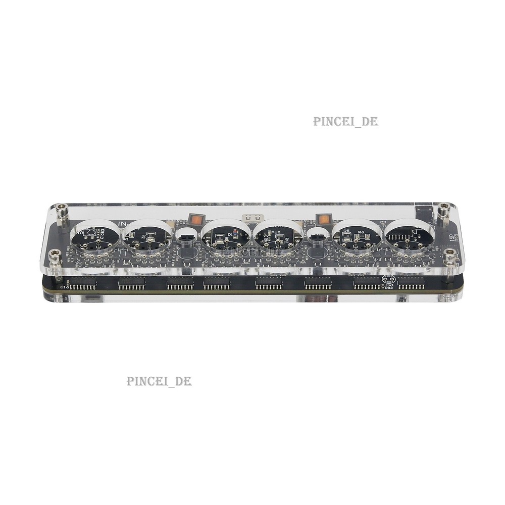 IN-14 6-Digit Nixie Tube Clock Desktop Clock Innovative Home Decor Basic Version