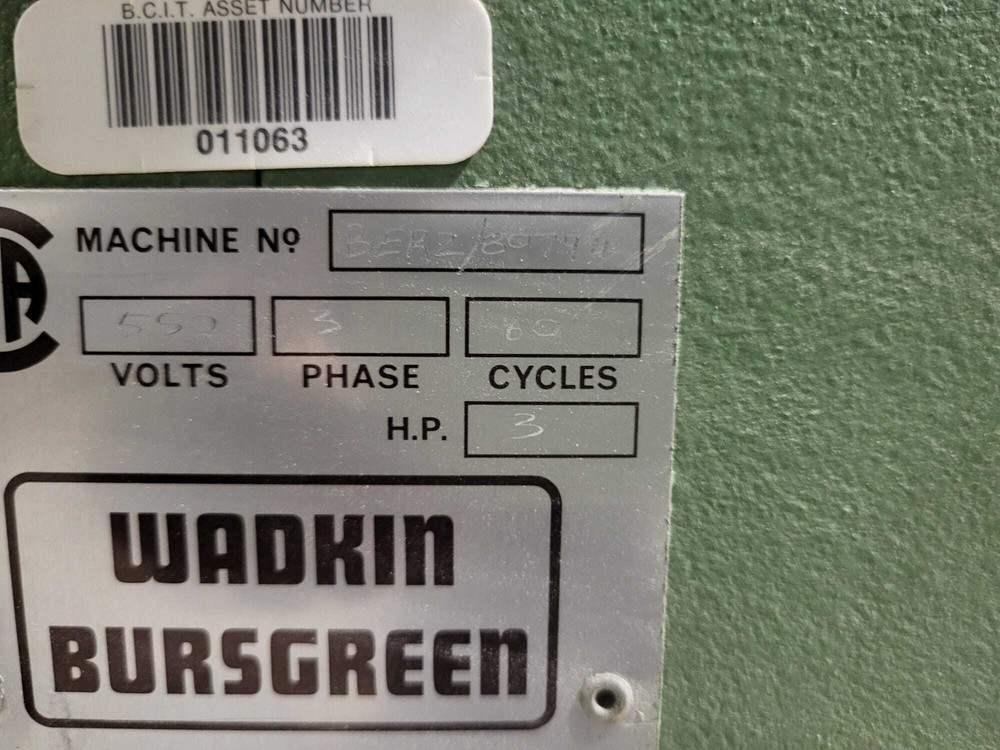 WADKIN Spindle Moulder BER 2 Shaper