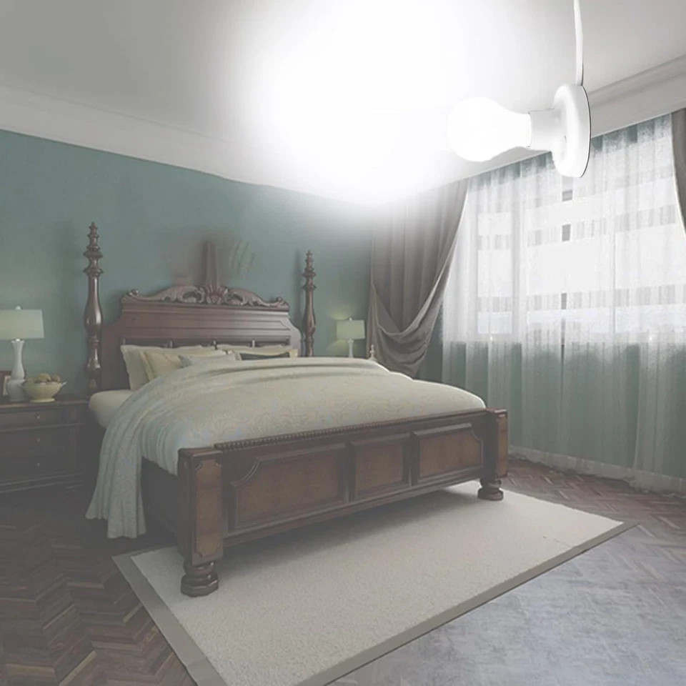 15 FT Light Bulb Base with Cord E26/E27 Light Socket with On/Off Switch, 110V-25