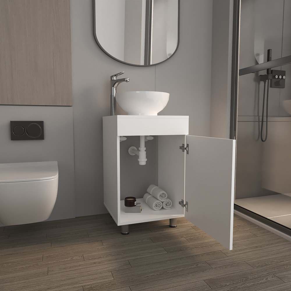 Everson Vanity Sink, White, Bathroom