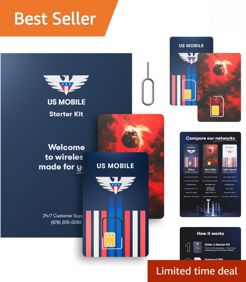5G Prepaid SIM Card Package – Custom Plans Starting at $4/mo, Instant Activation