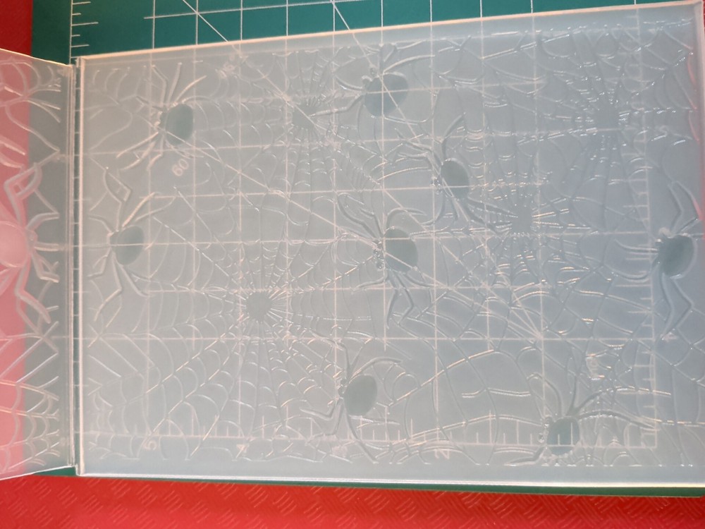 Universal Thin plastic 3d embossing folder Halloween Spider Web Man Birthday