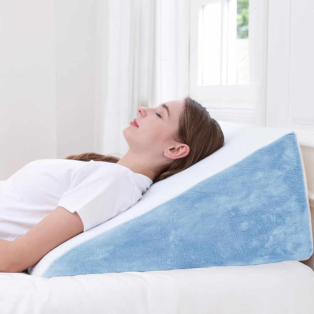 Wedge Pillow, 12" Memory Foam Bed Wedge Pillow