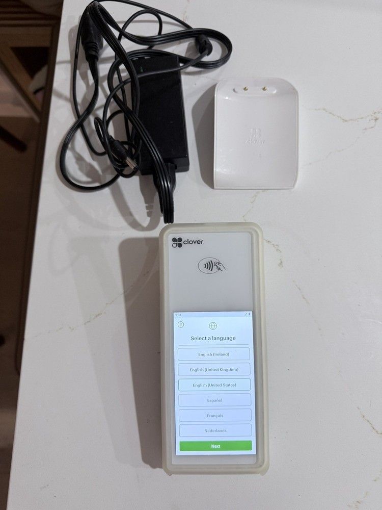 Clover Flex 2 C403 POS Card Reader w/Cradle (Used)