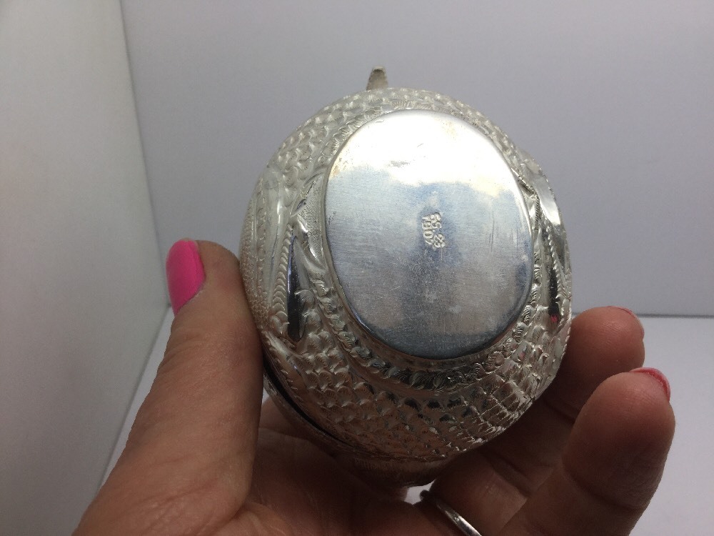 STERLING SILVER BIRD BOX 3" x 3 1/2"