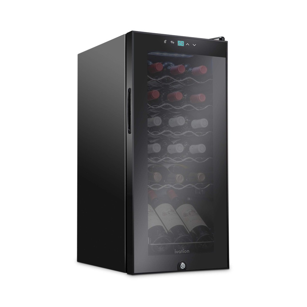 Ivation 18 Bottle Compressor Wine Cooler Refrigerator w/Lock | Large Freestan...