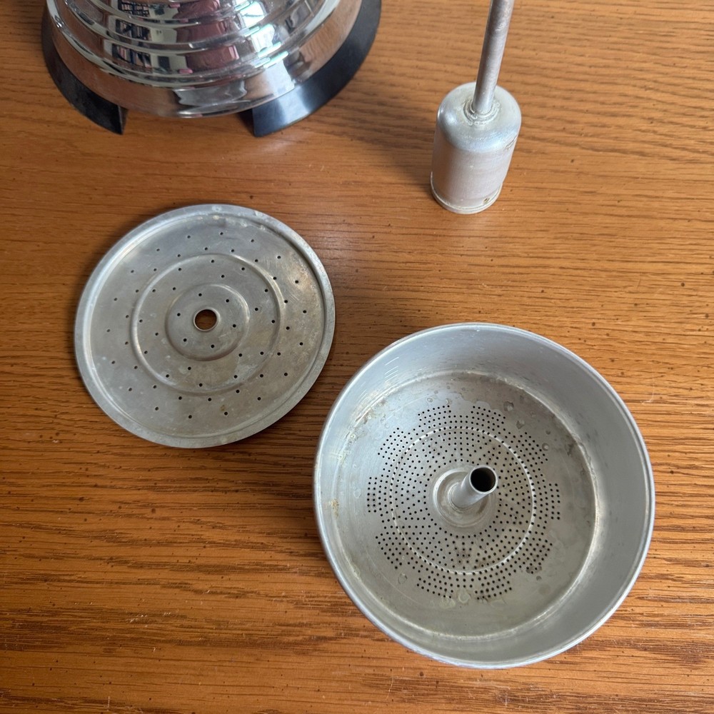 Art Deco Chrome & Bakelite Coffee Percolator By Manning Bowman